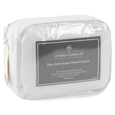 The Lyndon Company Easy Wash Quilted Pillow Protectors - 1 Pair