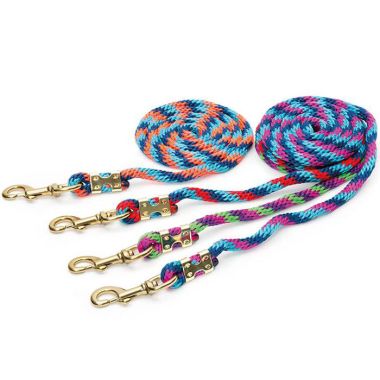 Shires Topaz Lead Rope - Pink/Turquoise