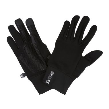 Regatta Adults Touchtip II Stretch Gloves - Black