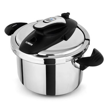 Tower T920003 One-Touch Ultima Stainless Steel Pressure Cooker - 6 Litre