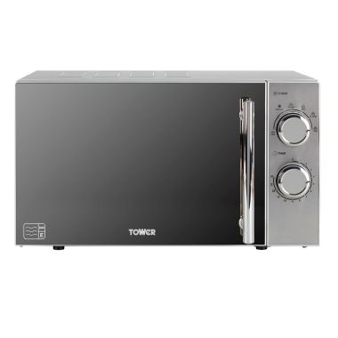 Tower Manual Microwave, Silver - 800W