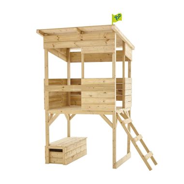 TP Treetops Wooden Tower Playhouse with Toy Box