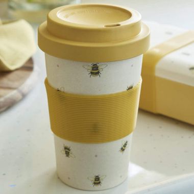 Cooksmart Bamboo Travel Mug  - Bumble Bee