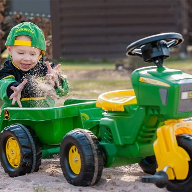 John Deere Trio Ride-On Tractor and Trailer