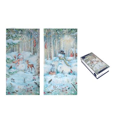 Tom Smith Whimsical Snowman Christmas Cards - Pack of 20