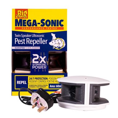 The Big Cheese Mega-Sonic Twin-Speaker Ultrasonic Pest Repeller