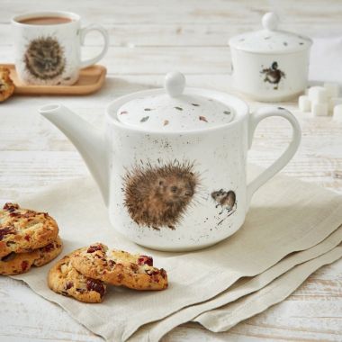 Royal Worcester Wrendale Teapot – Hedgehog & Mice