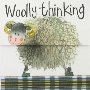 Alex Clark Woolly Thinking Sheep Mini Magnetic Notepad