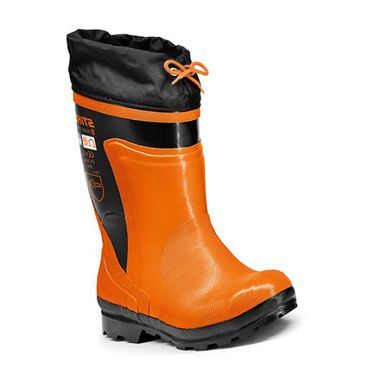 Stihl Standard Rubber Chainsaw Safety Boots - Orange