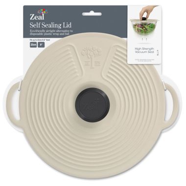 Zeal Silicone Self Sealing Lid, 23cm - Cream