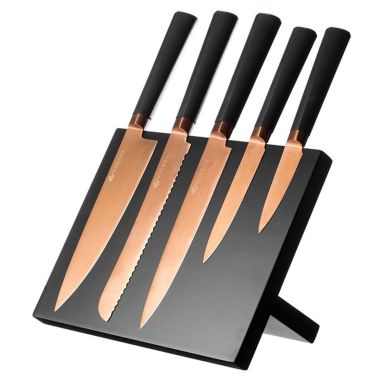 Viners Titan 5 Piece Knife Block Set – Copper