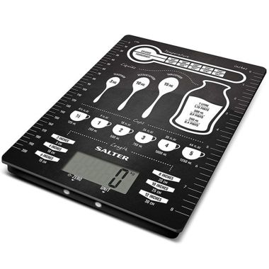 Salter Conversion Table Electric Kitchen Scale - Black