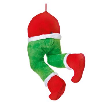 Hanging Animated Elf Legs - 32cm 