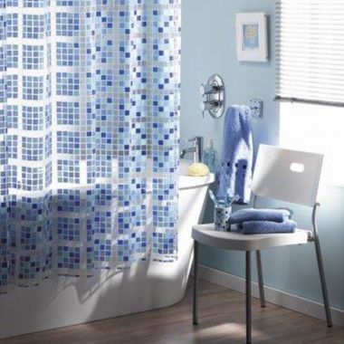 Blue Canyon PEVA Shower Curtain - Blue Mosaic