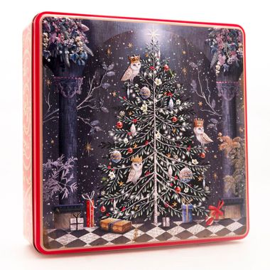 Shortbread Biscuit Tin, Decorated Christmas Tree - 400g 