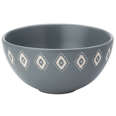 The English Tableware Company Artisan Aztec Stoneware Dip Bowl – Grey