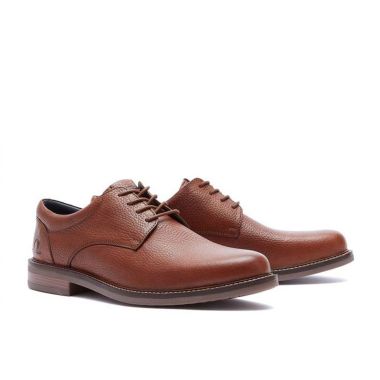  Chatham Men's Wentworth Premium Tumbled Leather Derby Shoes - Dark Tan