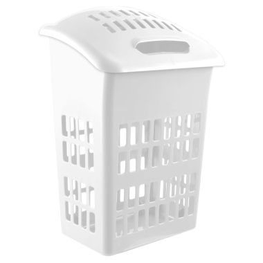 Thumbs Up Upright Laundry Basket - White 
