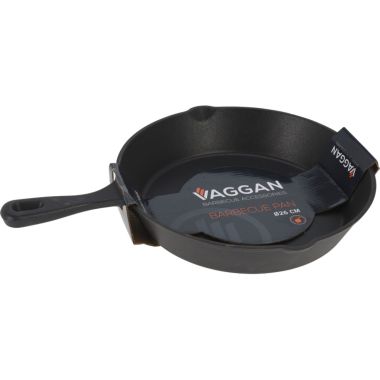 Vaggan Cast Iron BBQ Grill Pan - 26cm