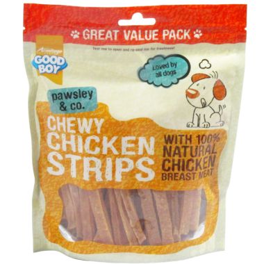 Good Boy Chewy Chicken Strips, 350g  – 3 Pack