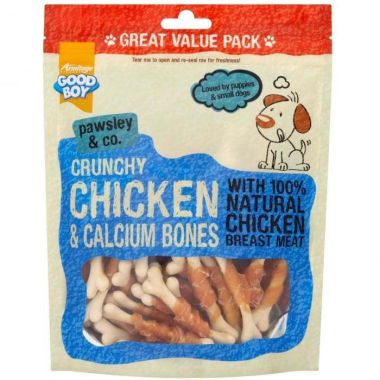 Good Boy Crunchy Chicken & Calcium Bones, 350g  – 3 Pack