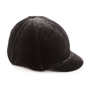 Shires Velveteen Hat Cover - Black