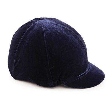 Shires Velveteen Hat Cover - Navy