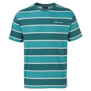 Craghoppers Men’s Ventura Short Sleeved T-shirt – Green Stripe