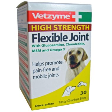 Vetzyme High Strength Flexible Joint Tablets - Pack of 30 Tablets