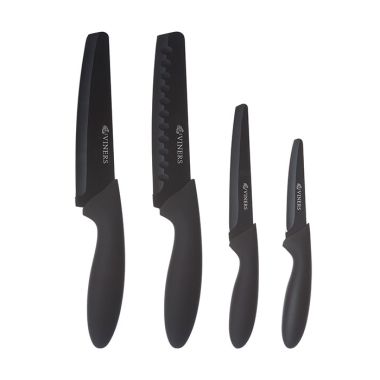 Viners Assure 4 Piece Knife Set – Black