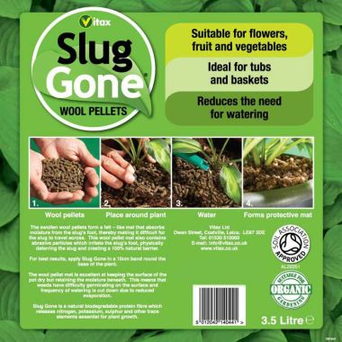 Vitax Slug Gone Wool Pellet Pouch - 3.5L