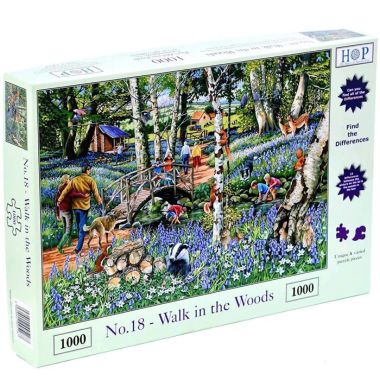 House Of Puzzles Find The Differences Collection MC527 Walk In The Words Jigsaw Puzzle - 1000 Piece