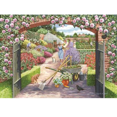 House Of Puzzles The Lynvale Collection MC387 Walled Garden Jigsaw Puzzle - 500 Piece