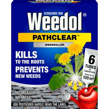 Weedol PathClear Concentrated Weedkiller - 6 Tubes