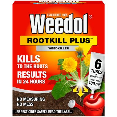 Weedol Rootkill Plus Concentrated Weedkiller - 6 Tubes