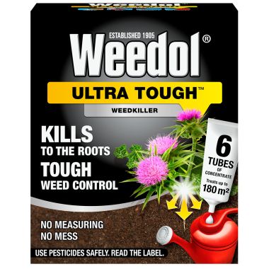 Weedol Ultra Tough Concentrated Weedkiller - 6 Tubes