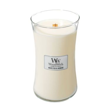 Woodwick White Tea & Jasmine Candle- Large