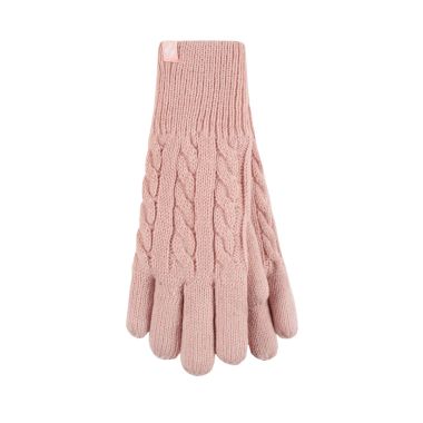 Heat Holders Women's Willow Thermal Gloves - Dusky Pink 