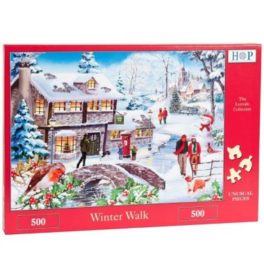 House Of Puzzles The Lynvale Collection MC388 Winter Walk Jigsaw Puzzle - 500 Piece