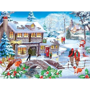 House Of Puzzles The Lynvale Collection MC388 Winter Walk Jigsaw Puzzle - 500 Piece