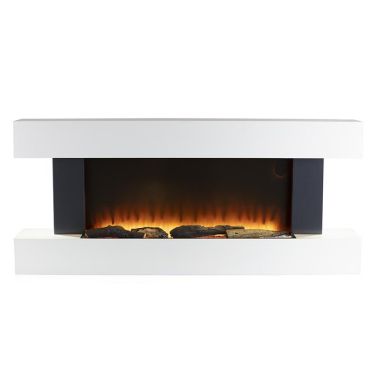 Warmlite WL45033N Hingham Wall Mounted Fireplace Suite - White