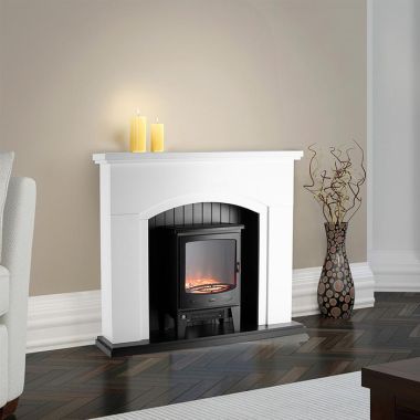 Warmlite WL45045 Newcastle 1.8kW Front Fireplace Suite - Black