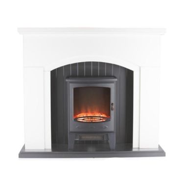 Warmlite WL45045G Newcastle 1.8kW Front Fireplace Suite - Grey
