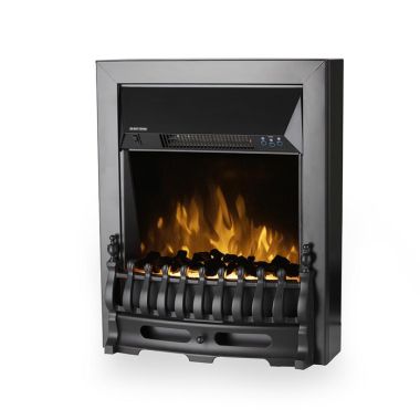 Warmlite WL45050 Flame Effect Fireplace with Remote Control - Black, 2000w