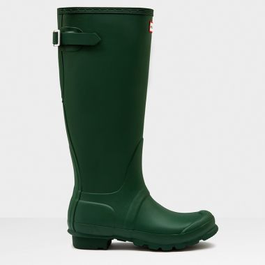 Hunter Women's Original Back Adjustable Wellington Boots - Hunter Green