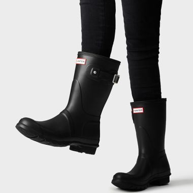 Hunter Women's Original Short Wellington Boots - Black