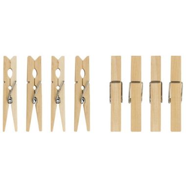 Wooden Clothes Pegs - 36 Pack