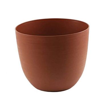 Woodlodge Self Watering Oval Planter, Clay - 48cm