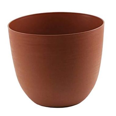 Woodlodge Self Watering Oval Planter, Clay - 58cm