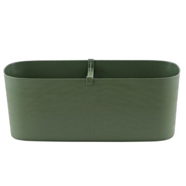Woodlodge Self Watering Long Planter, Forest Green - 50cm